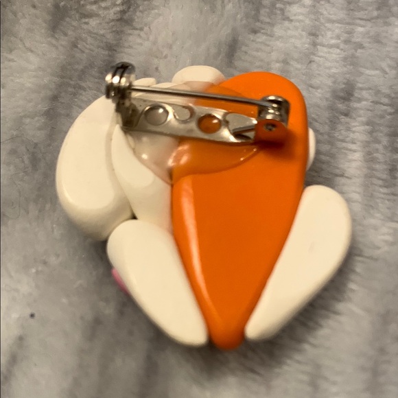 Cute White and Orange Bunny Toy for Small Pets - Picture 2 of 2